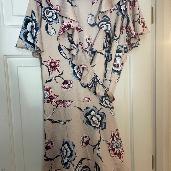 RACHEL Rachel Roy Tops - RACHEL Rachel Roy Floral Blouse - Cream, Red, Blue